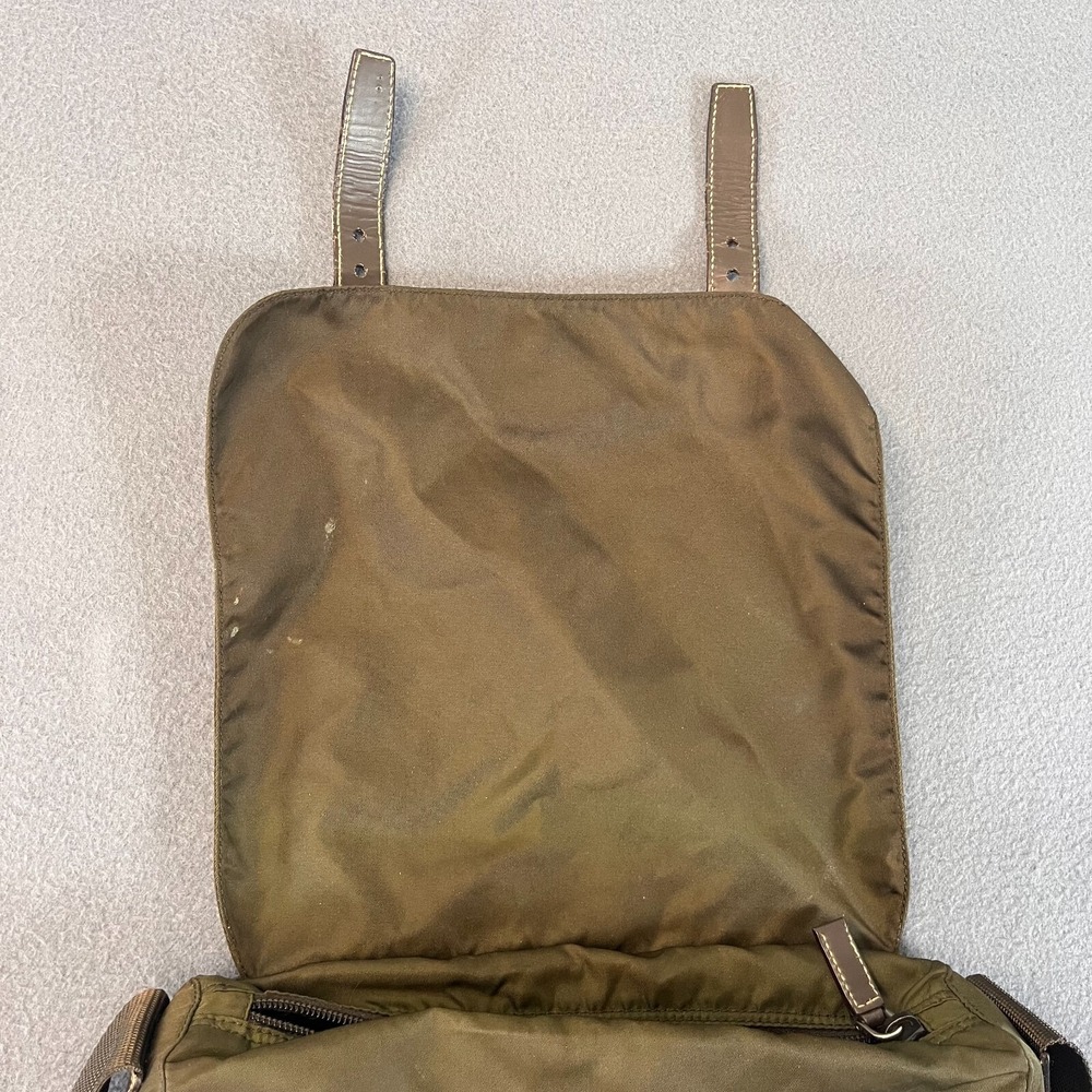 PRADA Shoulder Bag Crossbody Messenger Bag Shoulder Bag Nylon Triangle Logo Uni - Picture 7 of 16